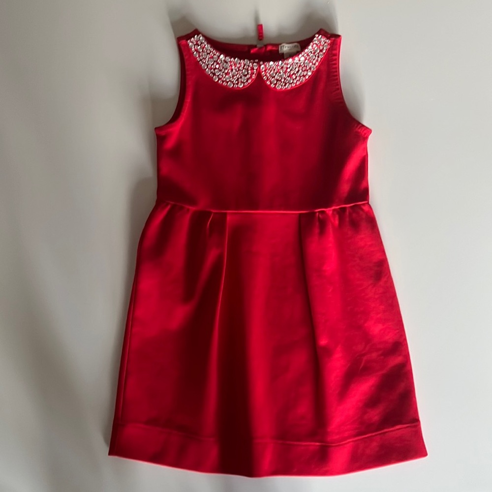 Red Embellished Crewcuts Dress Size 6